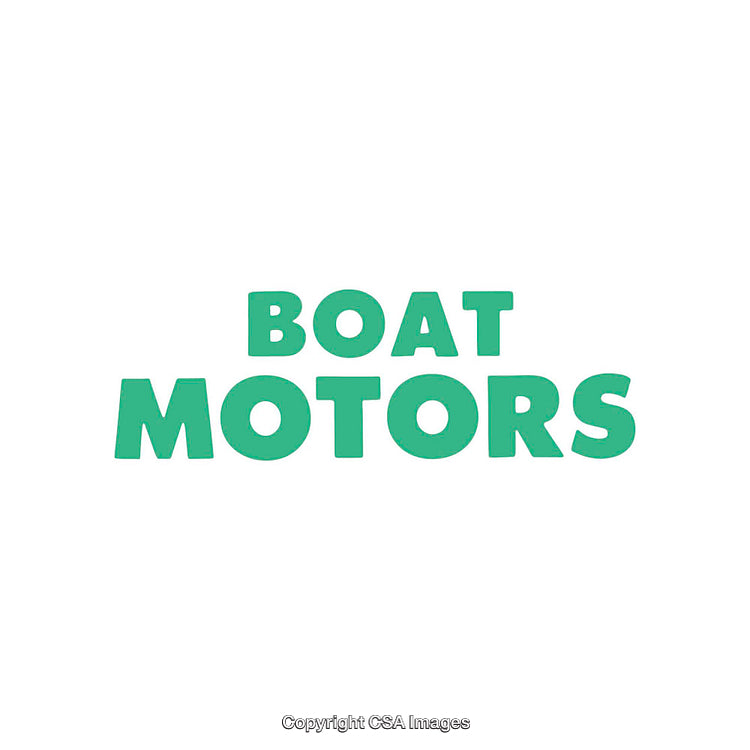 Bold Green Text Displaying "Boat Motors" on White Background
