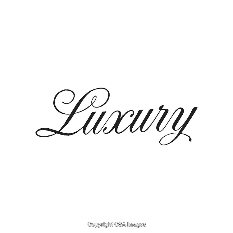 Classy Calligraphy of the Word Luxury in Stylish Script Font