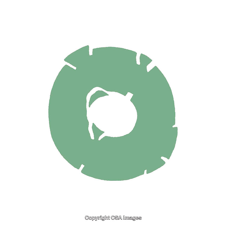 Minimalist Green Zero Design on a White Background