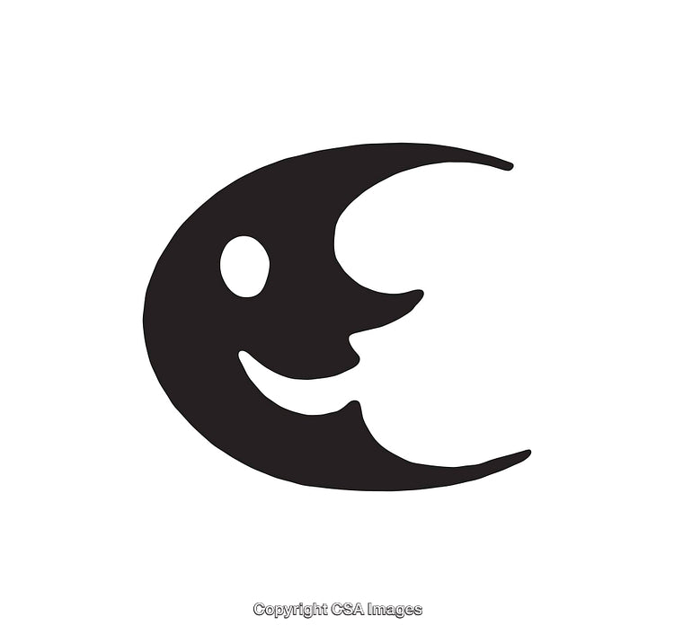 Stylish Black and White Abstract Fish-Like Icon on White Background
