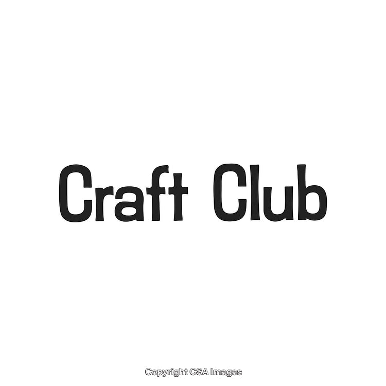 Creative Craft Club Logo on Minimalist White Background