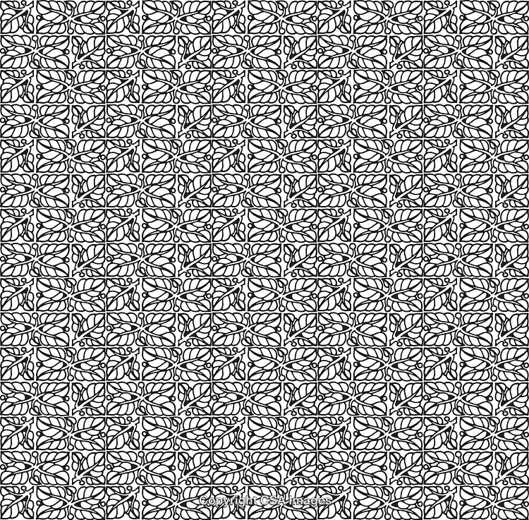 Intricate Black and White Patterned Background With Repeating Design Elements