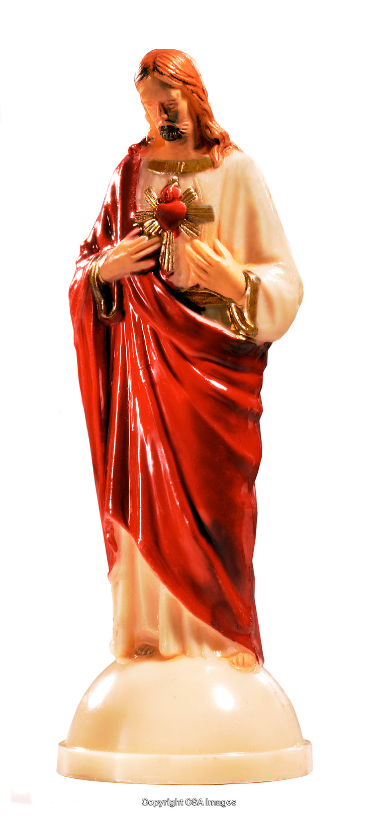 Sacred Heart Figurine Representing Devotion and Emotional Symbolism
