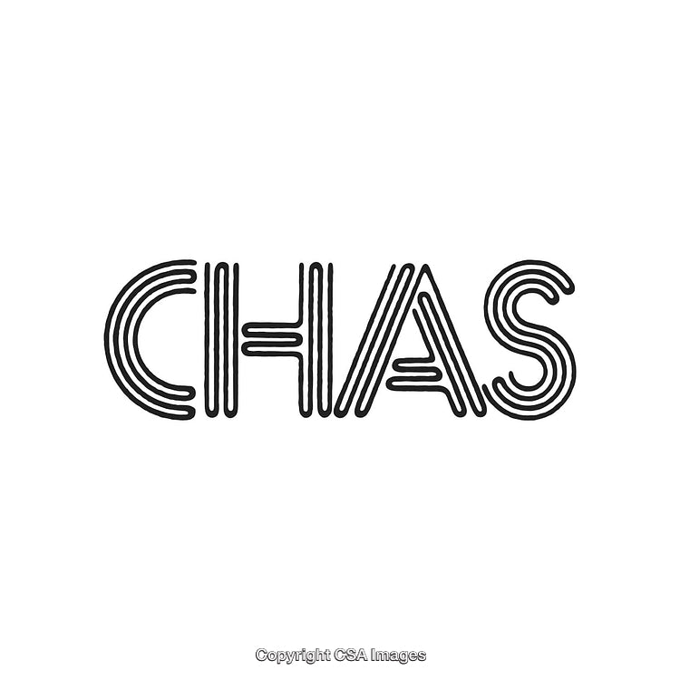 Minimalist Black Text Design with Artistic Line Detailing on White Background