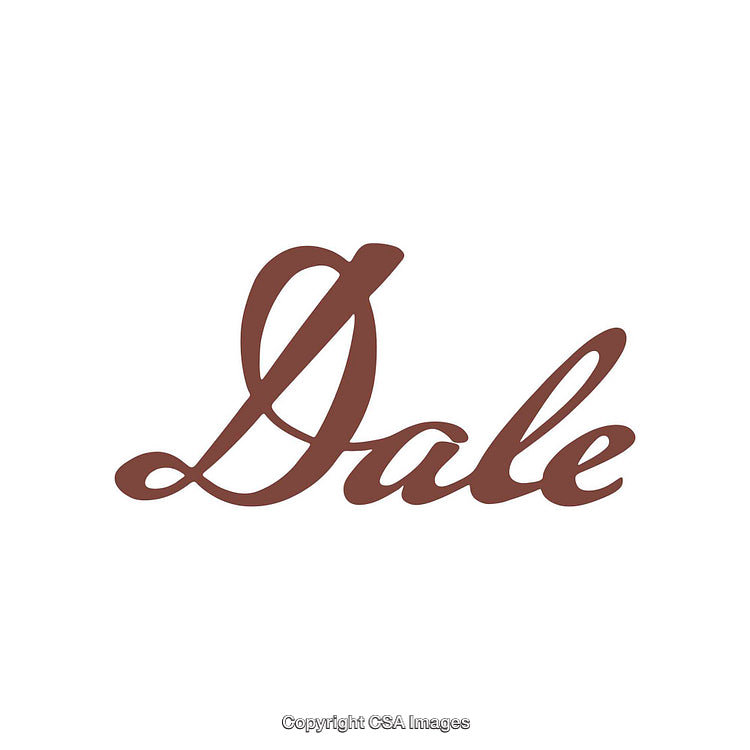 Elegant Brown Calligraphic Writing Isolated on a White Background