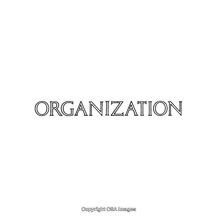 Elegant Black And White Typography Signifying Organization Concept