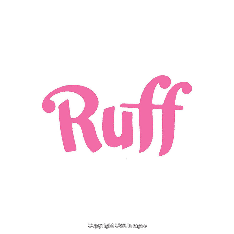 Pink Ornamental Text Display on a White Background