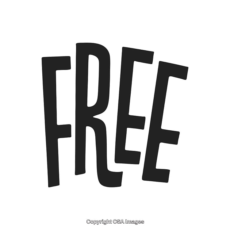 Stylized Bold Free Text Design With Dynamic Letter Arrangement