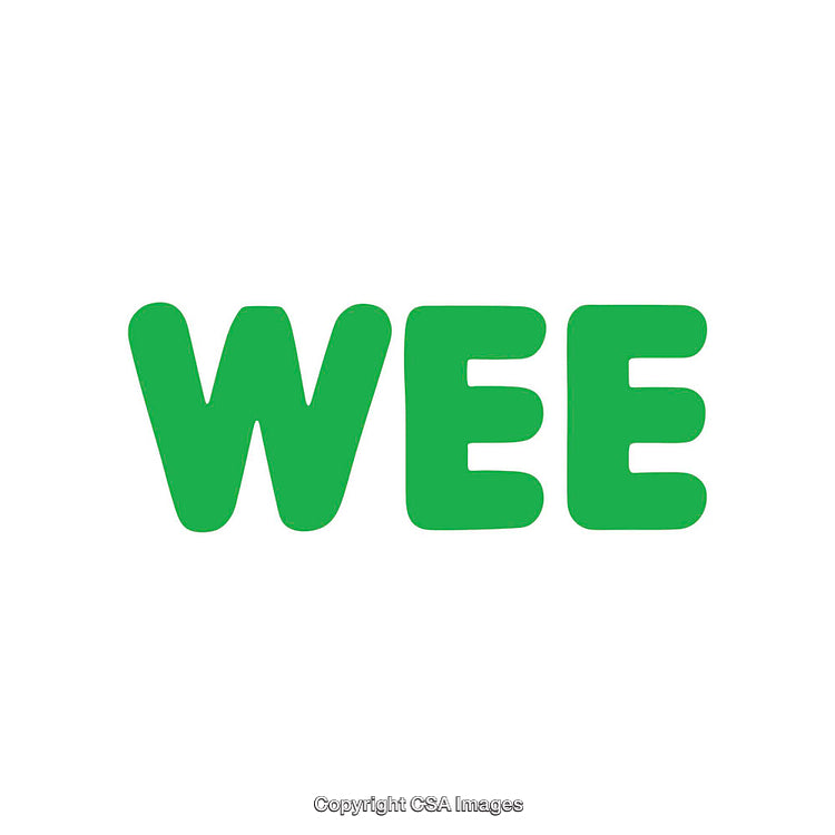 Green Lettering Design on White Background with Bold Font