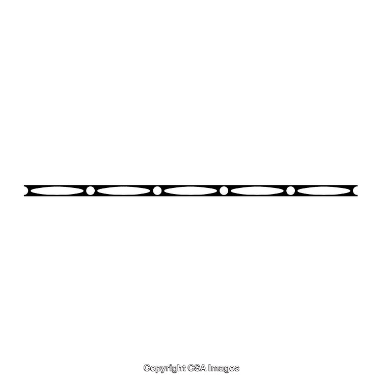 Black And White Border Design Featuring Geometric Patterns And Elliptical Details
