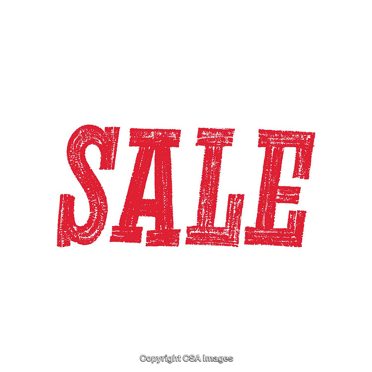 Bold Red Text Highlighting the Word 'Sale' on White Background