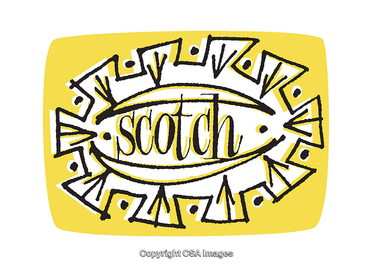 Stylized Color Illustration Emphasizing Design With Script Text in Artistic Composition