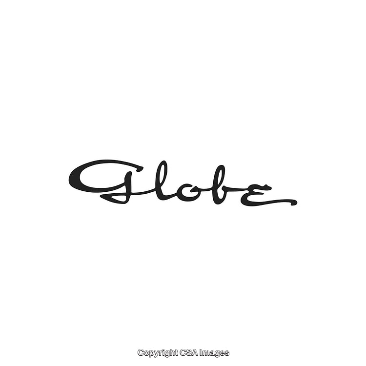 Elegant Calligraphy Logo with the Word Globe in Graceful Style