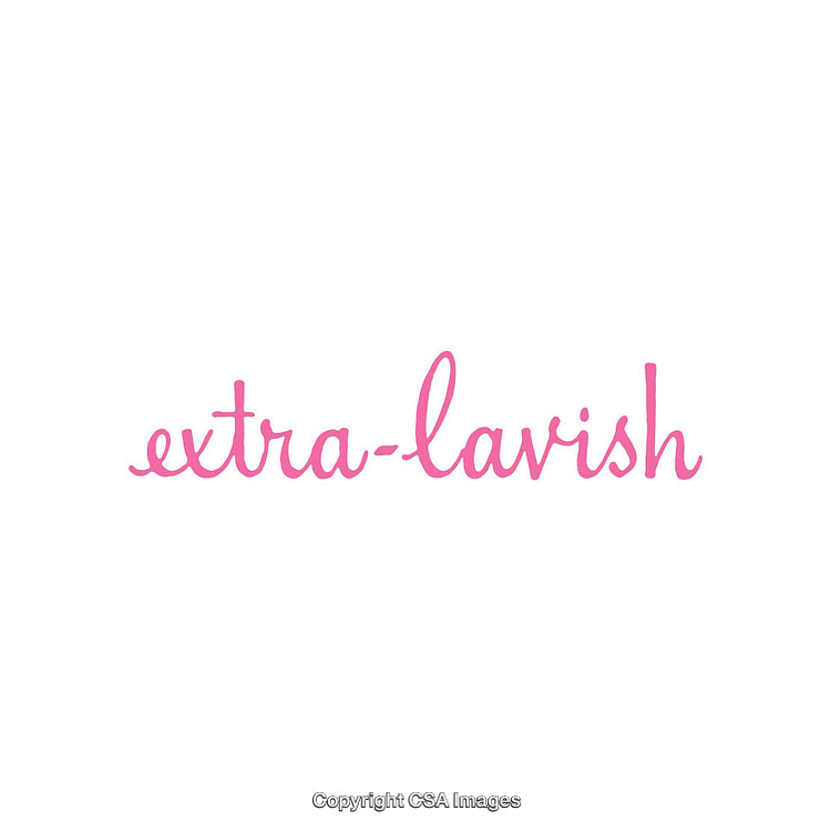 Simple Word Art With Pink Script on White Background