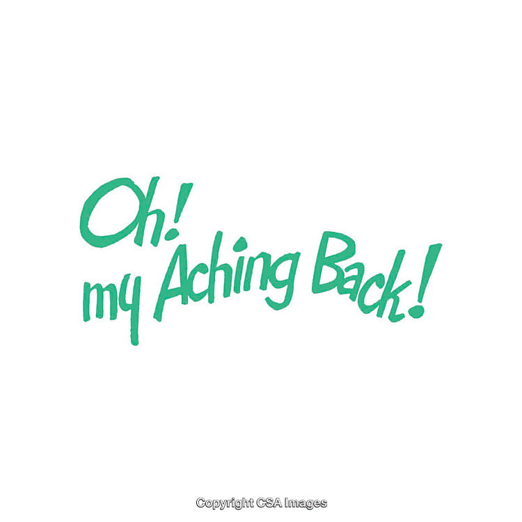 Expressive Text Design Highlighting Discomfort in Bold Green Letters