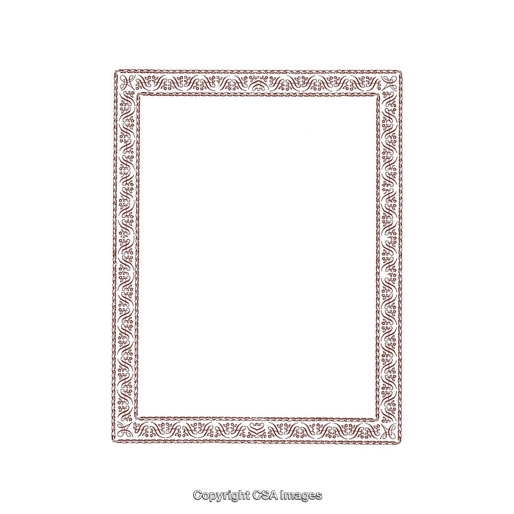 Vintage Ornamental Border with Intricate Decorative Patterns and Elegant Design