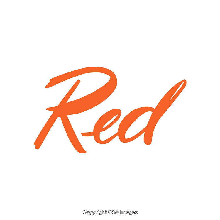Stylish Handwritten Red Text on a Minimalistic White Background
