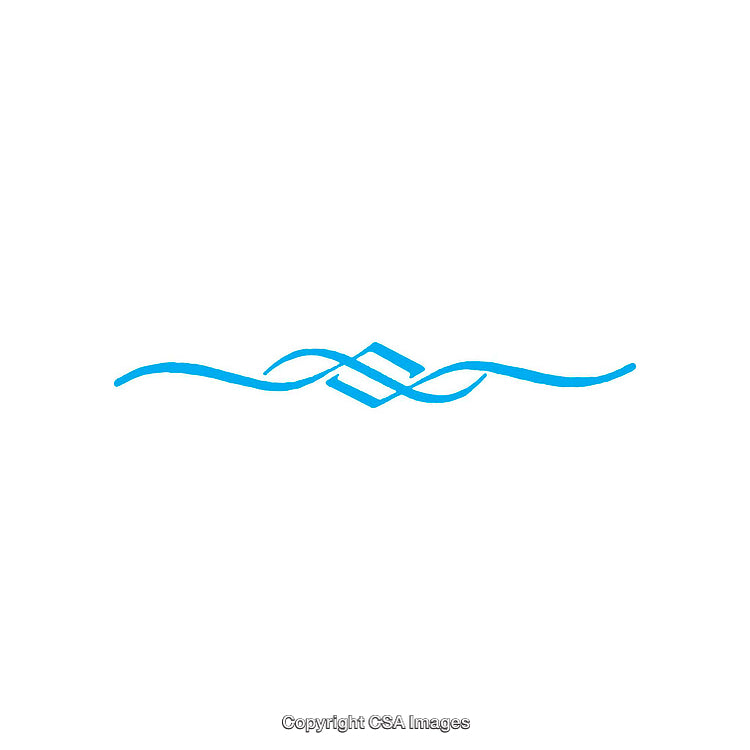 Blue Abstract Wave Lines Over White Background with Symmetrical Design