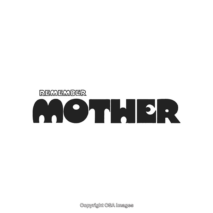 Creative Typography Art Highlighting the Word 'Mother' with Subtle Inspiration