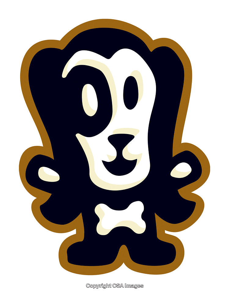 Stylized Illustration of a Cartoon Character with Playful Expression and Bold Lines
