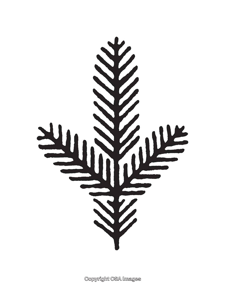 Minimalist Black And White Line Art Christmas Tree Illustration Design