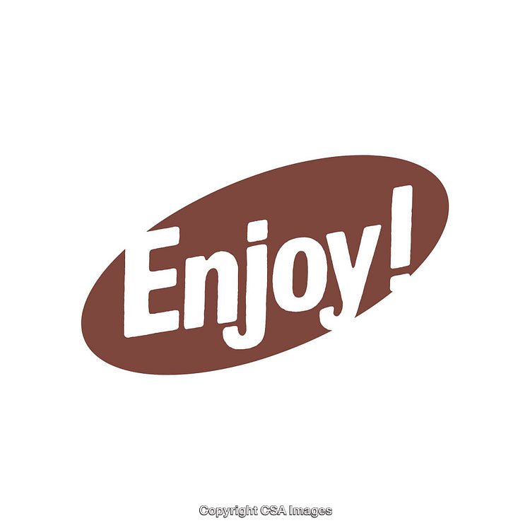Bold Enjoy Typography on Minimalist Background for Design