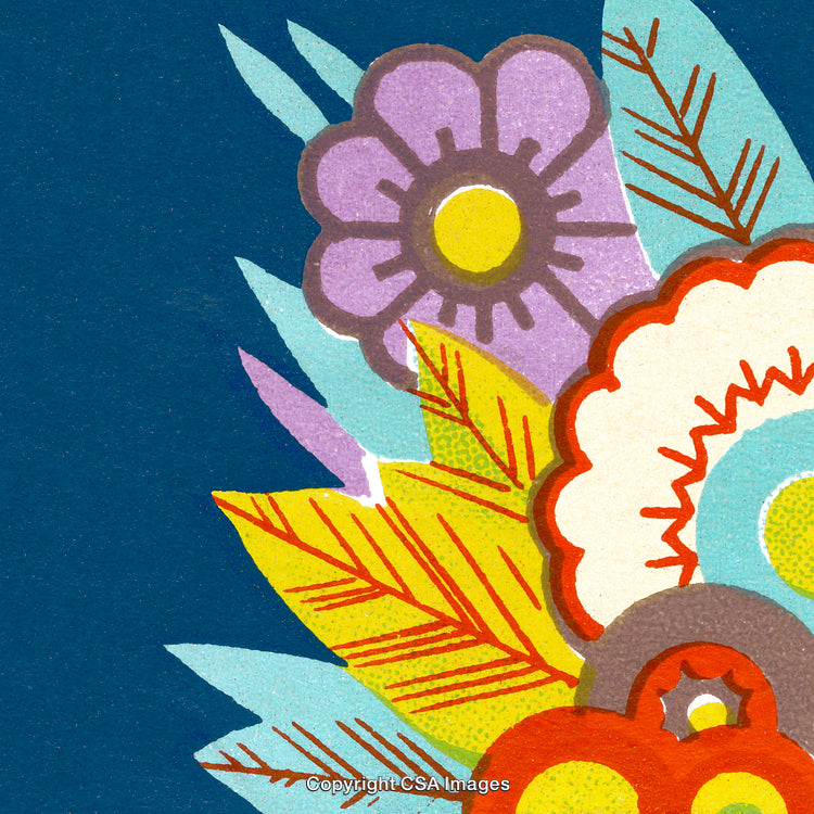 Colorful Abstract Floral Geometry with a Bold Artistic Pattern Design
