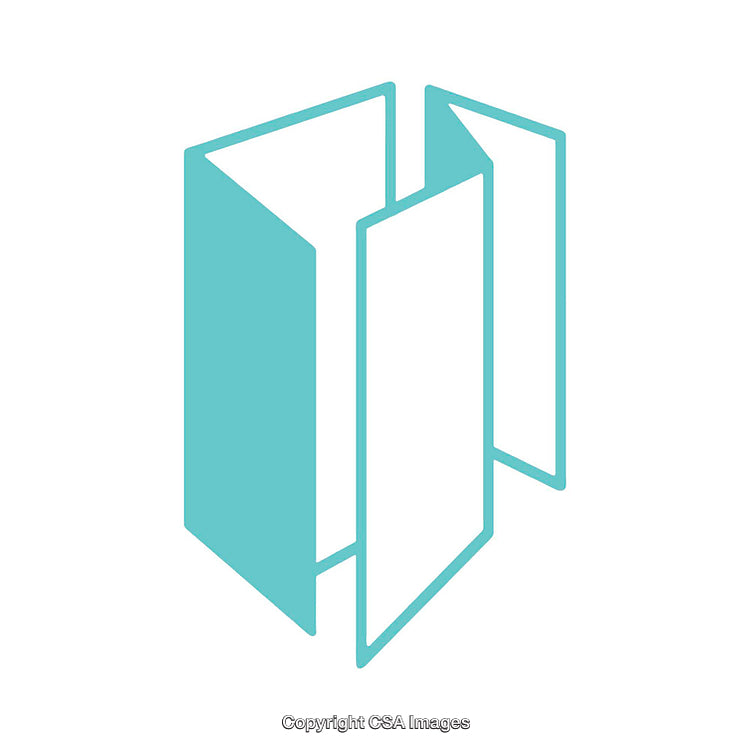 Minimal Blue Abstract Geometric Shape Design For Graphic Projects