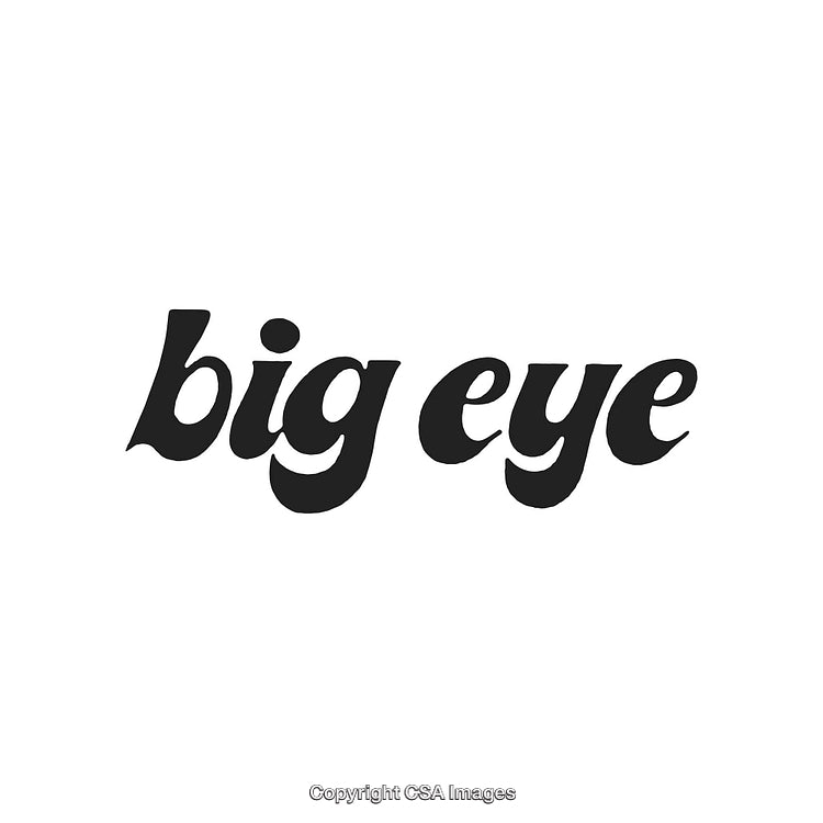 Bold Black Text Logo with 'Big Eye' in Stylish Font Design