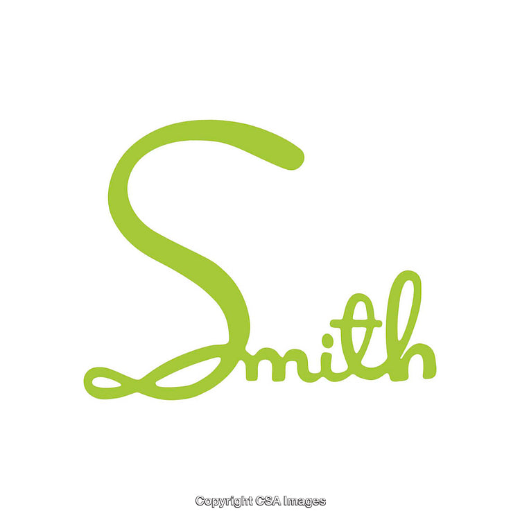 Elegant Green Script Typographic Logo on White Background