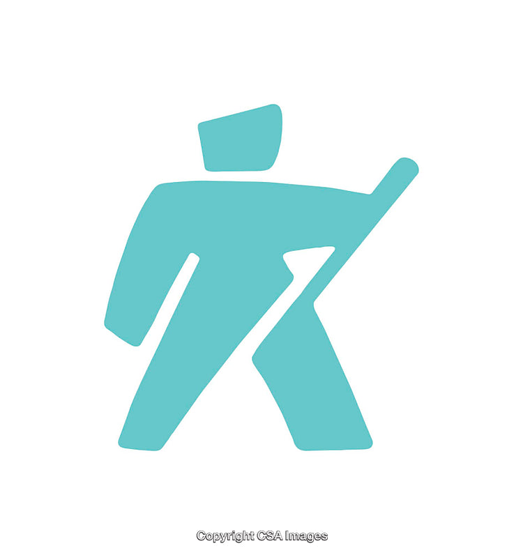 Minimalist Teal Abstract Icon Design on a White Background