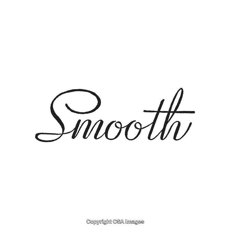 Elegant Calligraphy Design Highlighting the Word "Smooth" in Stylish Black Script