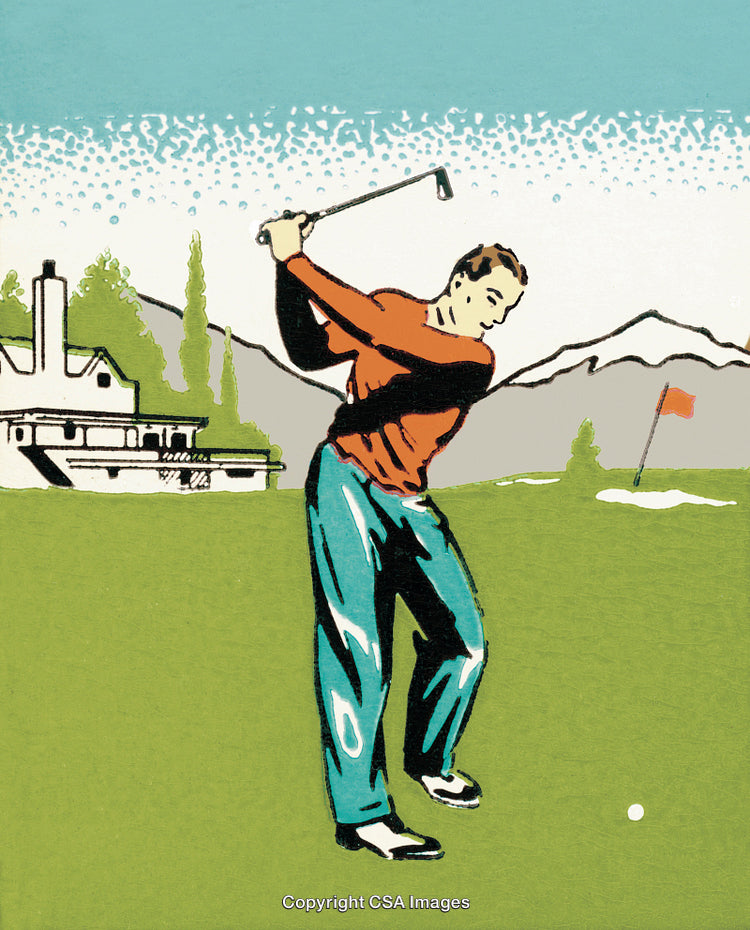 Man Golfing