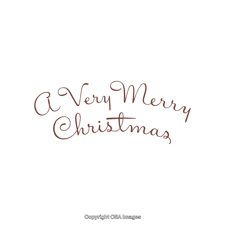 Elegant Handwritten 'A Very Merry Christmas' Calligraphy Design