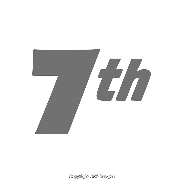 Gray Typographic Design Featuring the 7th Symbol in Bold Style