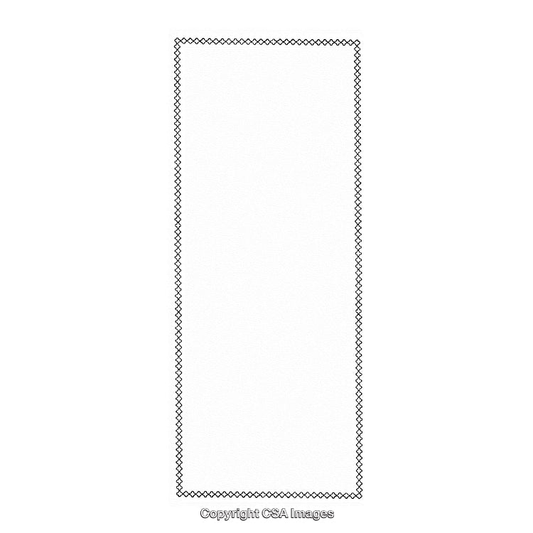 Detailed Black and White Patterned Decorative Border Design