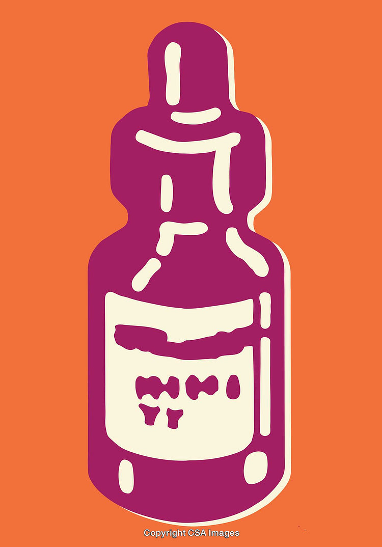 Vibrant Line Art of a Bottle Concept in Modern Design