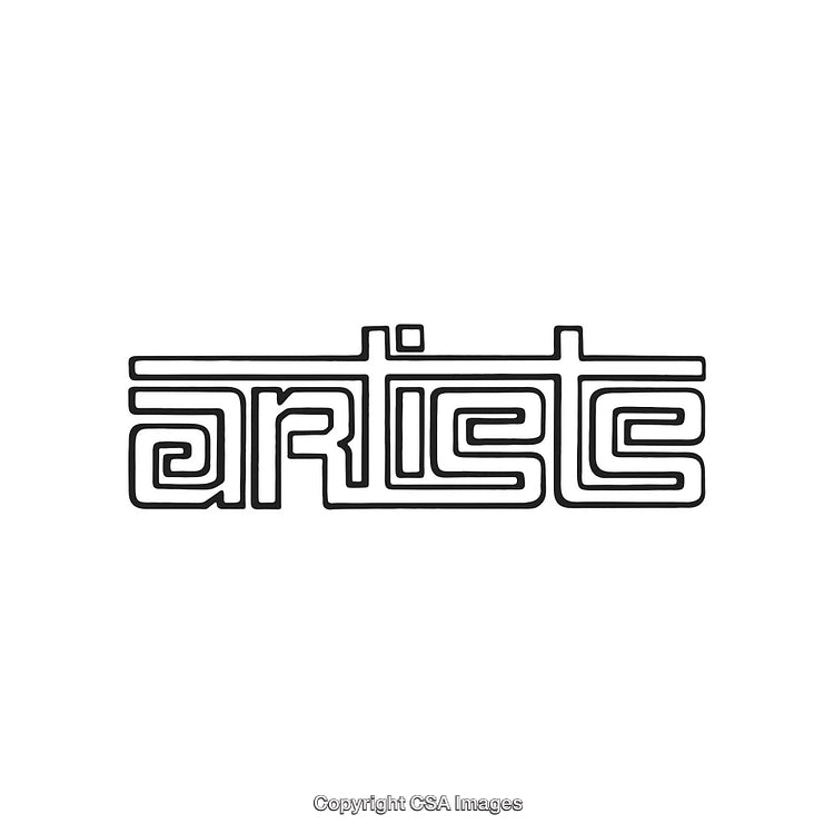 Creative Typography Logo Design with Modern and Art-Inspired Text Layout
