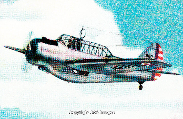 Vintage Aircraft Flying in a Clear Sky Depicting Historical Aviation