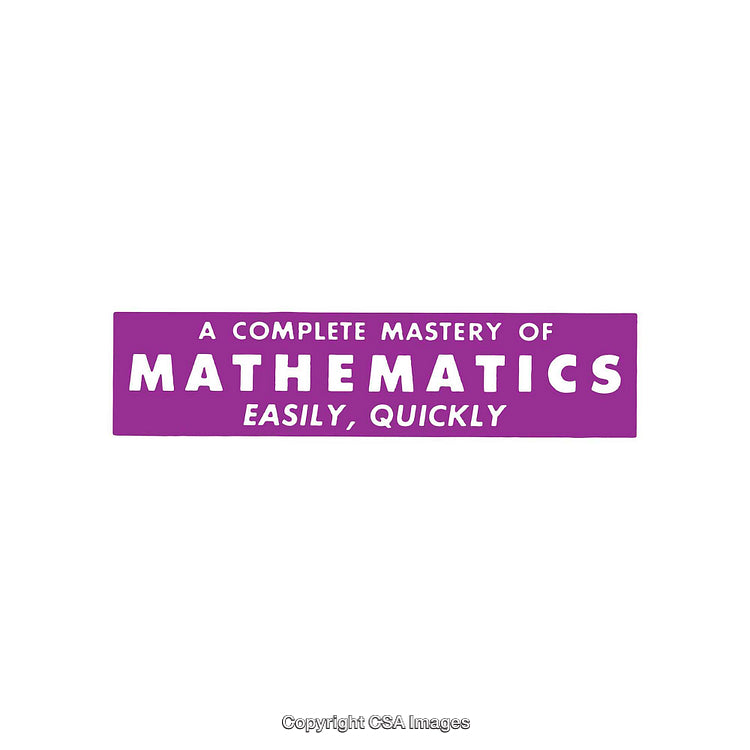 Purple and White Text Design Promoting Mathematics Learning