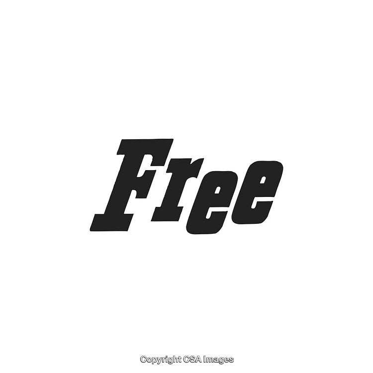 Bold Typography Featuring the Word 'Free' on a White Background