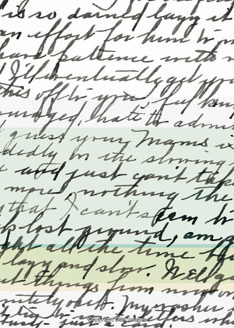 Elegant Handwritten Text Overlay with Subtle Artistic Gradient