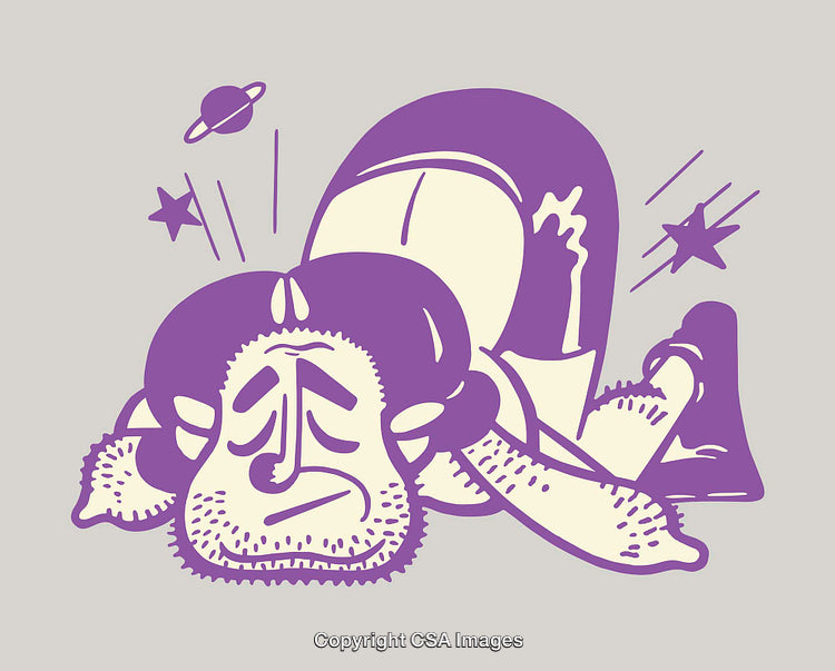 Whimsical Illustration of a Cartoon Character in a Comical Pose
