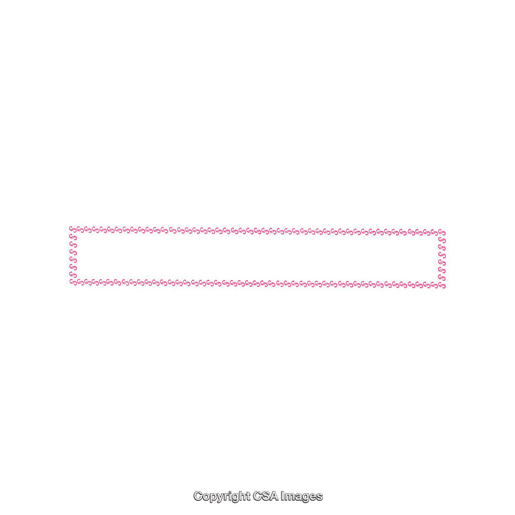 Elegant Rectangular Pink Border on White Background for Design and Decoration