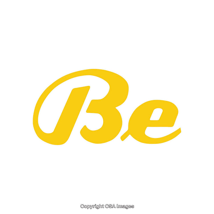 Yellow Artistic Lettering on a White Background with Creative Style