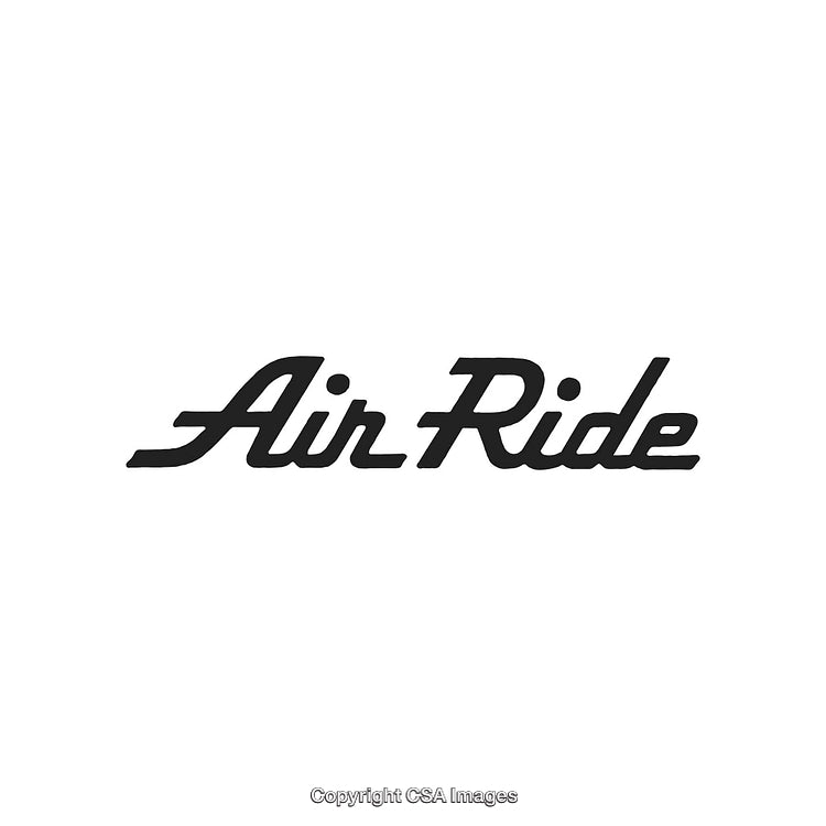 Stylized Typography Featuring 'Air Ride' in Bold Modern Design