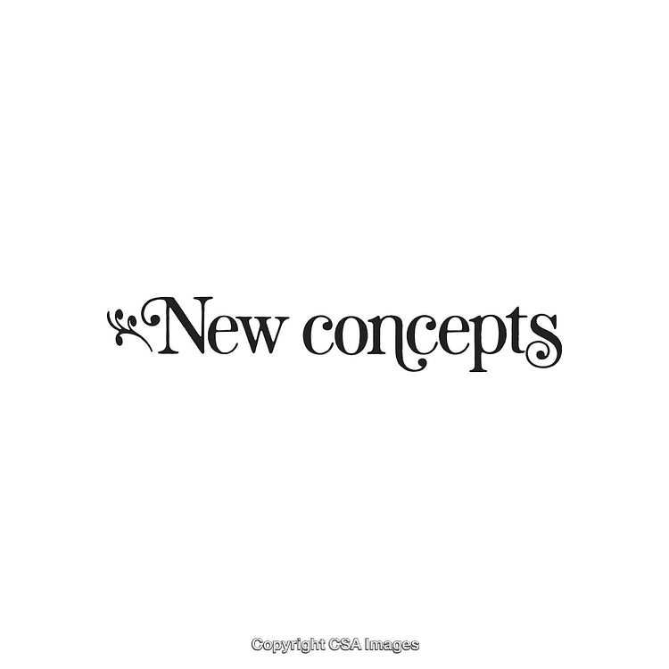 Elegant Typography Featuring the Phrase 'New Concepts' with Decorative Elements