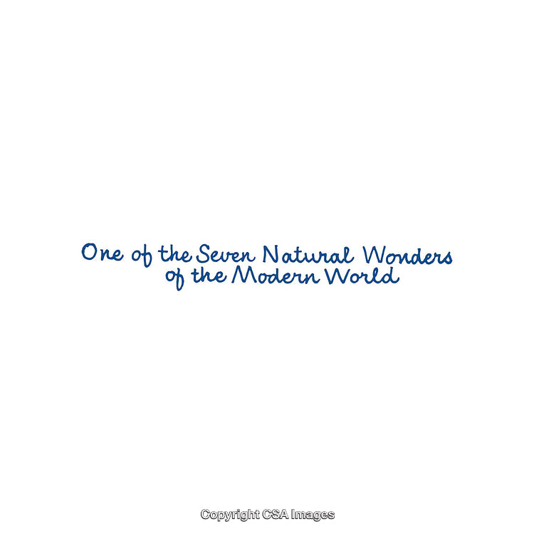 Handwritten Phrase Highlighting Natural World Wonder in Elegant Blue Text
