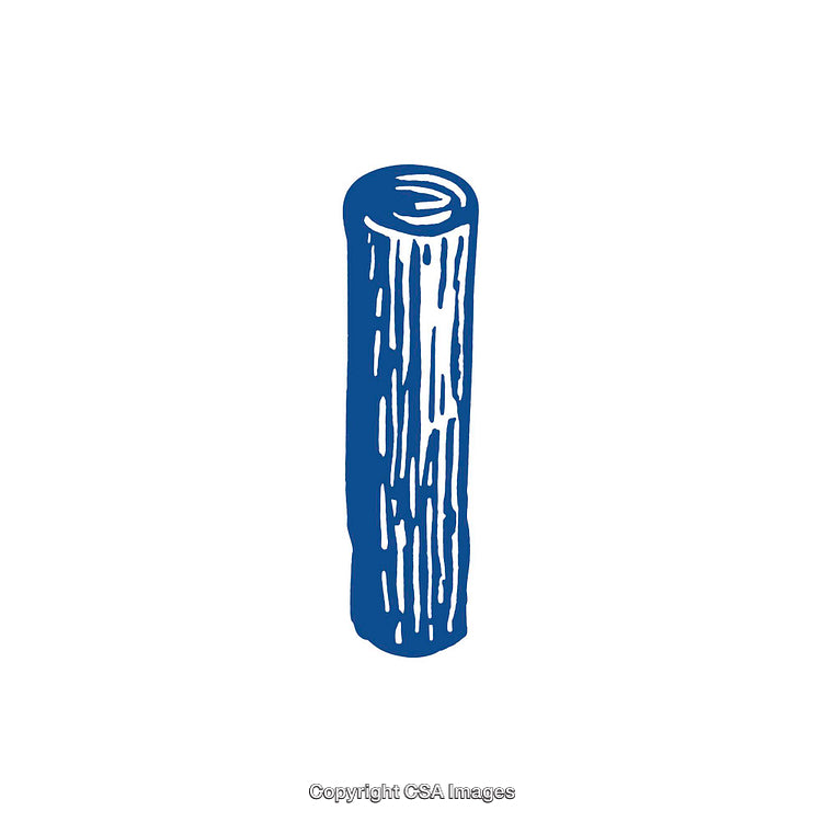 Hand-Drawn Blue Letter I Illustration on a White Background