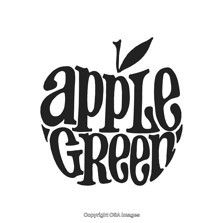 Creative Black Typography Shaped as an Apple Silhouette Logo Artwork